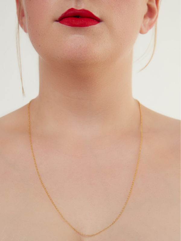 21” Iyo Adjustable fine staple necklace