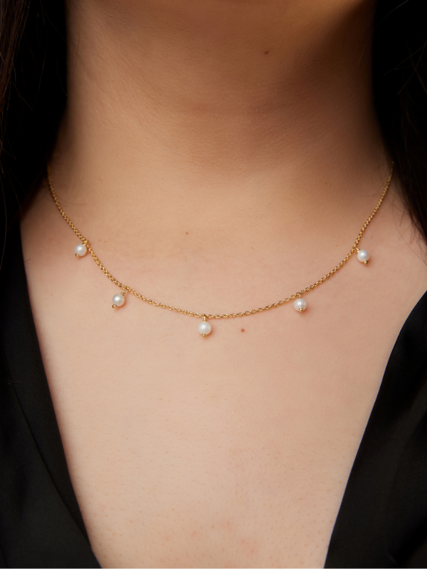 Kara Pearl Drop Necklace