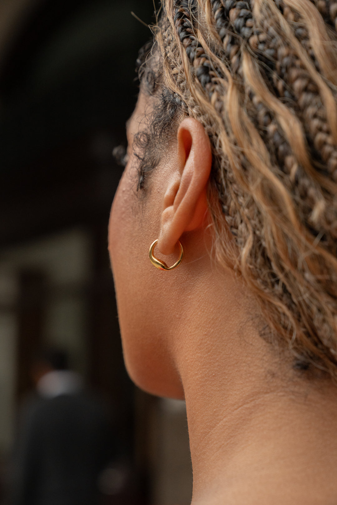 Heritage Minlani Gold Hoop Huggies Earrings