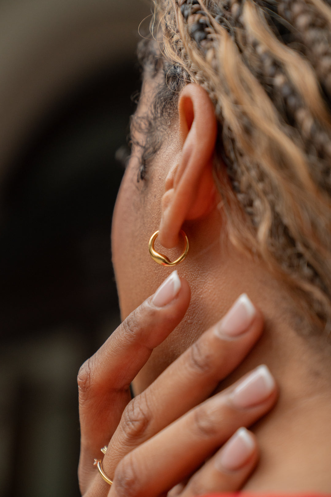 Heritage Minlani Gold Hoop Huggies Earrings