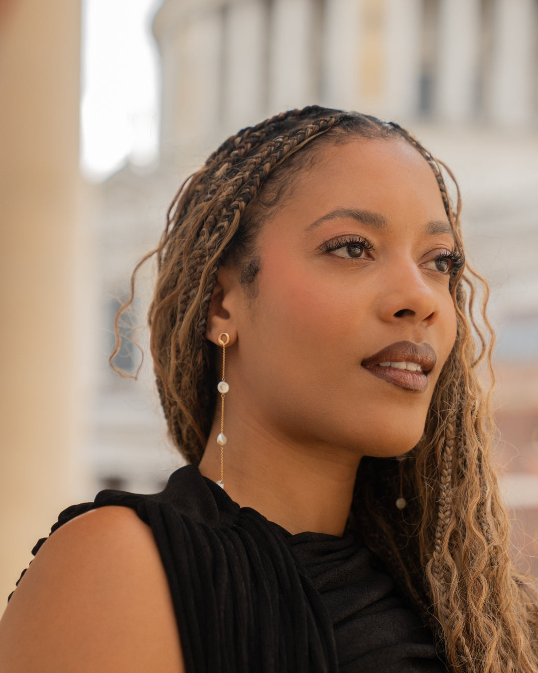 Heritage Keshi Pearl Dropdown Earing